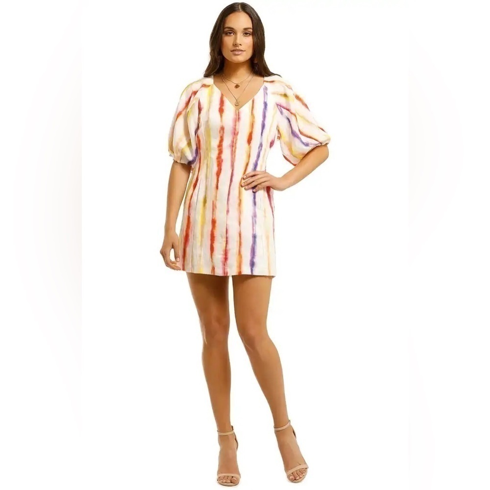 NICHOLAS | Women's Shaanti 100% Linen Mini Dress Size 0